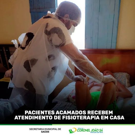 Prefeitura garante atendimento de Fisioterapia em casa a pacientes acamados