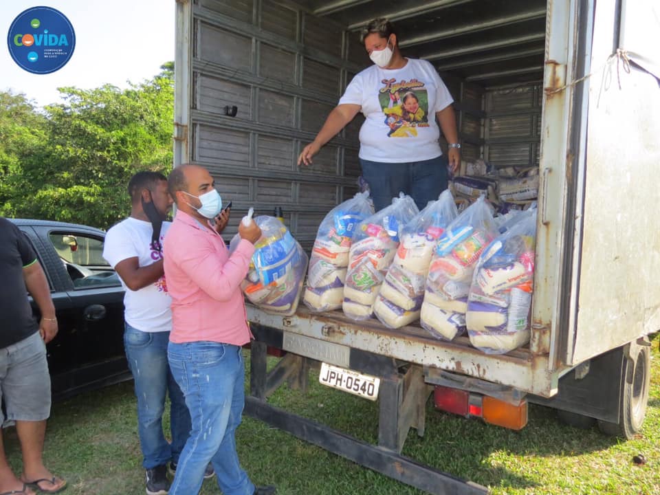 Prefeitura do Conde realiza entre de cestas de alimentos para famílias da Quilombola da Pedra Grande